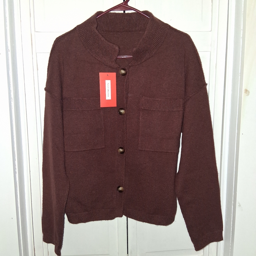 New Collection Rust Women's Cardigan Sweater
